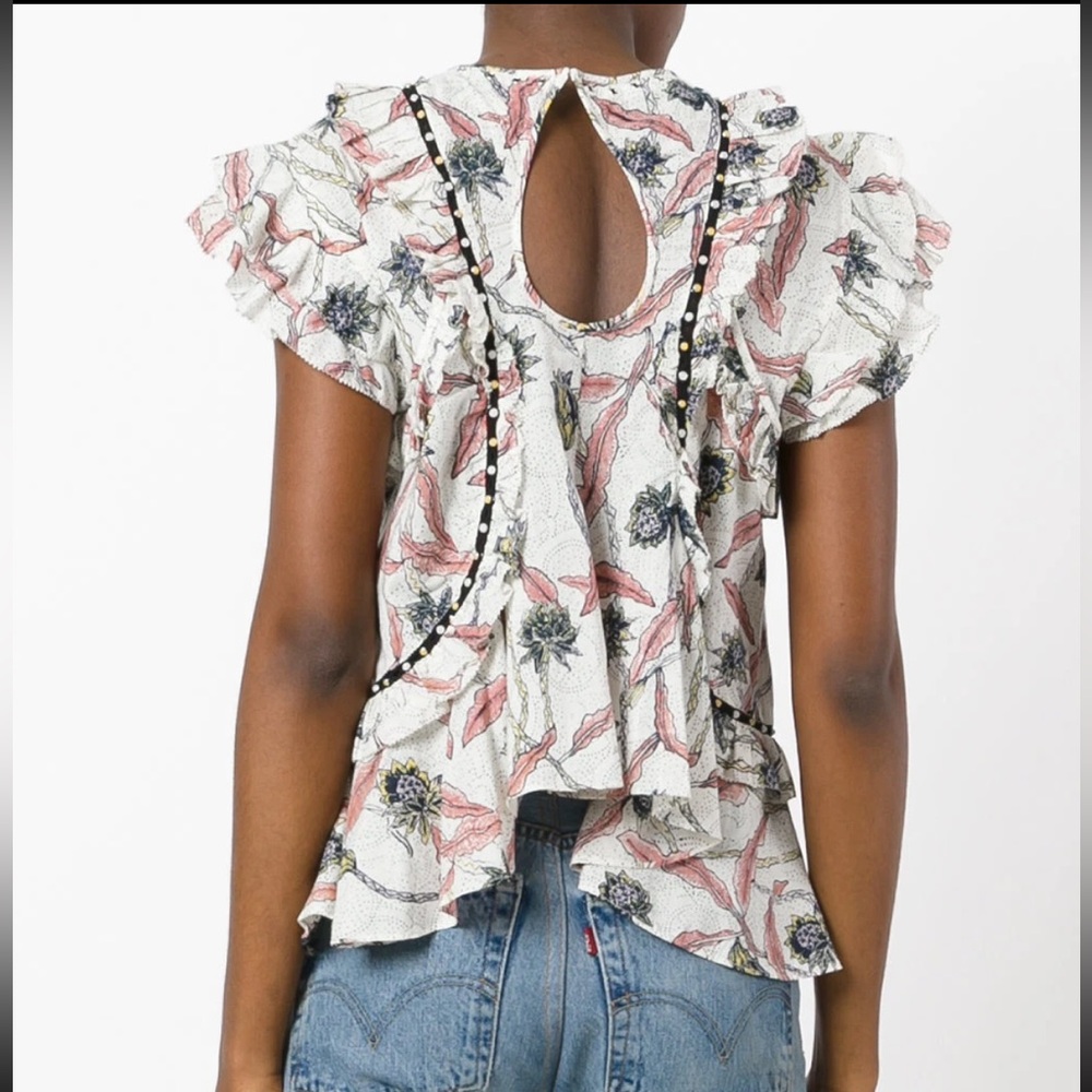 Isabel Marant Ruffle Top - Picture 2 of 4